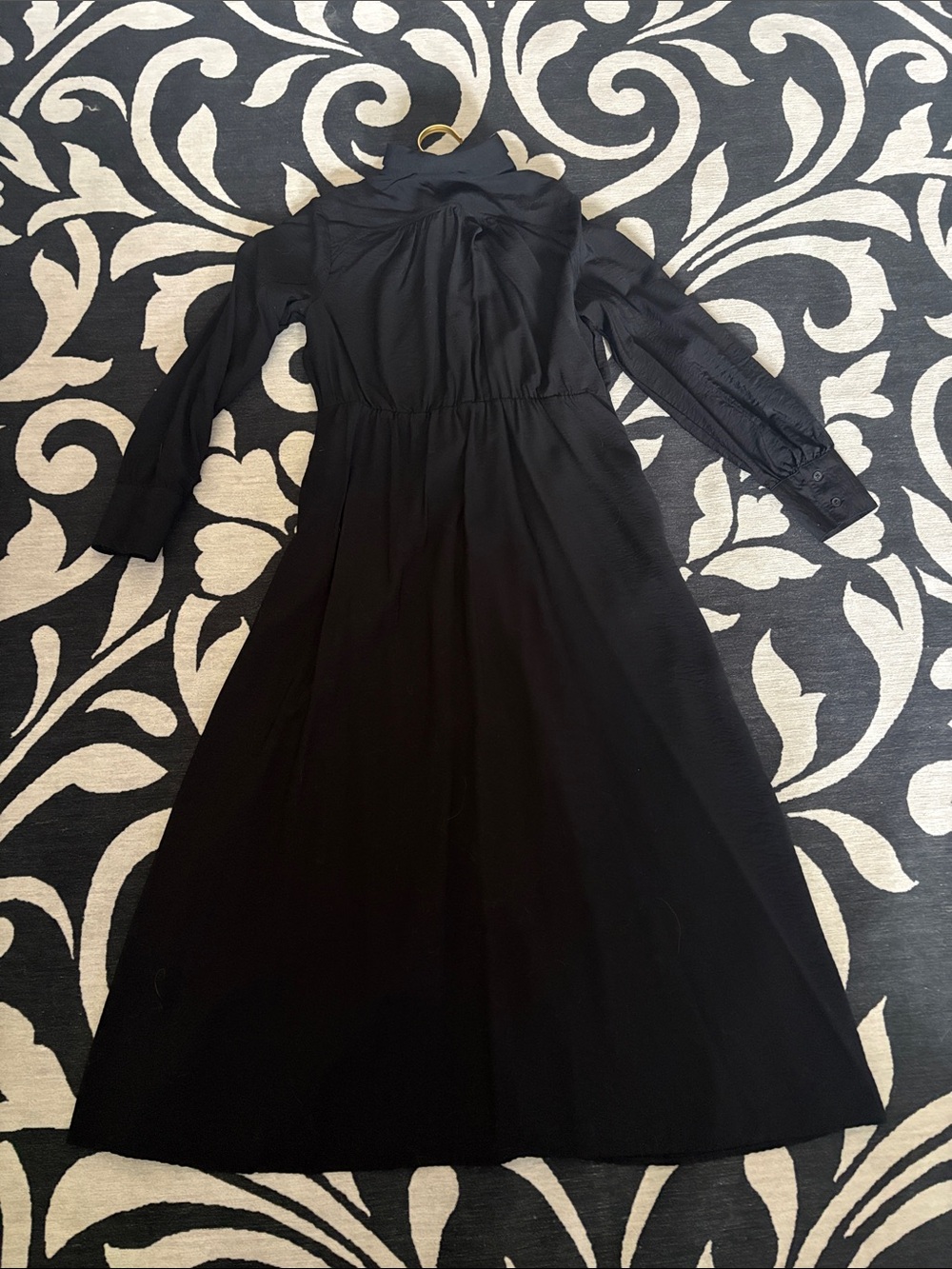 a new day Black Long Sleeve Button-Front Maxi Dress - Picture 3 of 3